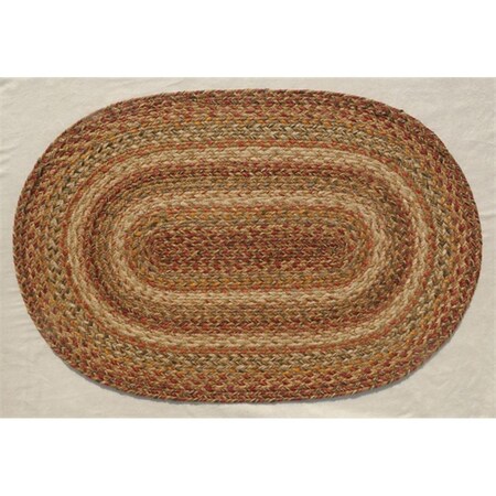 Homespice Decor Harvest Hudson Jute Braided Rugs - Oval 505071